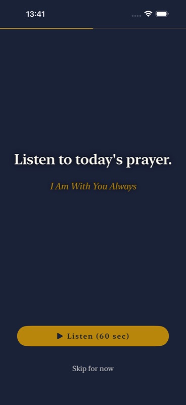Listen to today's prayer with voice narration